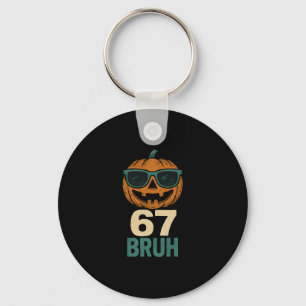 67 Halloween Bruh Kürbis 6-7 Meme Gen Alpha Slang Schlüsselanhänger