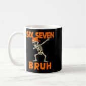 67 Halloween Funny Six Seven Meme Brainrot Pumpkin Kaffeetasse (Links)
