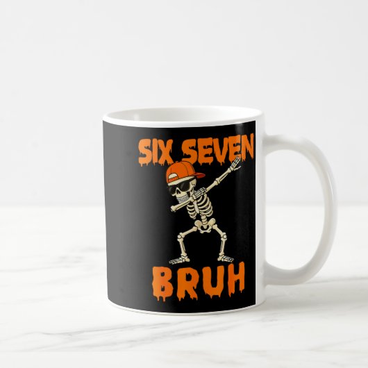 67 Halloween Funny Six Seven Meme Brainrot Pumpkin Kaffeetasse (Rechts)