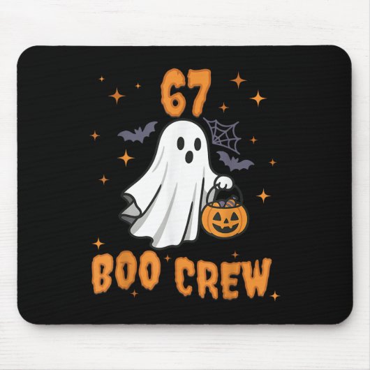 67 Halloween-Geist Boo-Crew lustig Brainro Mousepad (Vorne)