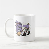 67 Halloween Girls Hexe 6 Sieben 6 7 Brainrot Kaffeetasse (Links)