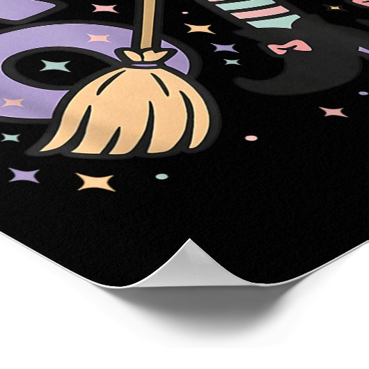 67 Halloween Girls Hexe 6 Sieben 6 7 Brainrot Poster (Ecke)