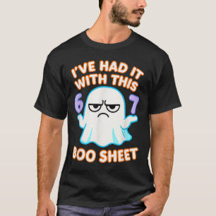67 Halloween-Kostüm Boo Sheet 6 7 Meme Sechs Siebe T-Shirt