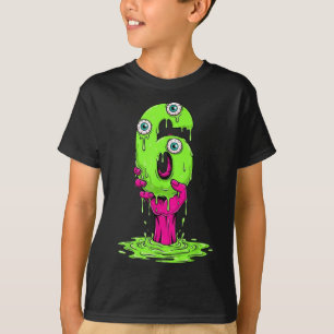 67 Halloween-Kostüm lustige Zahl 6 Sechs Meme für T-Shirt