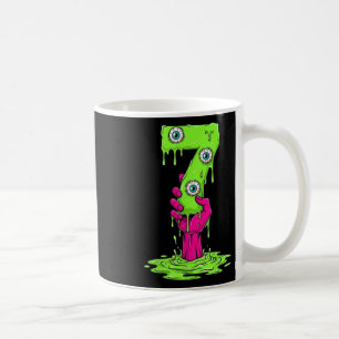 67 Halloween-Kostüm lustige Zahl 7 Sieben Meme für Kaffeetasse