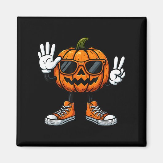 67 Halloween-Kürbis lustiger Brainrot-Meme Kinder  Magnet (Vorne)