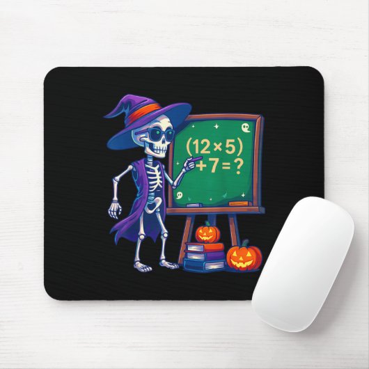 67 Halloween-Lehrer Skeleton Six Sieben Meme Math Mousepad (Mit Mouse)