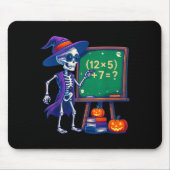 67 Halloween-Lehrer Skeleton Six Sieben Meme Math Mousepad (Vorne)