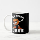 67 Halloween Lustiger Sechs Sieben Bruh Meme Brain Kaffeetasse (Links)