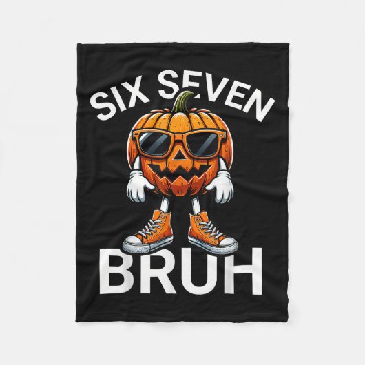 67 Halloween Lustiger Sechs Sieben Meme Brainrot K Fleecedecke (Vorderseite)