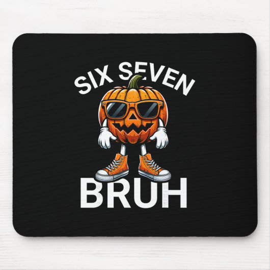 67 Halloween Lustiger Sechs Sieben Meme Brainrot K Mousepad (Vorne)