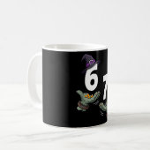 67 halloween mädchen hexe sechs sieben 6 7 meme st kaffeetasse (Vorderseite Links)