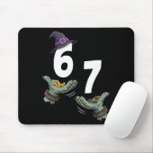67 Halloween Mädchen Hexe sechs sieben 6 7 Meme St Mousepad (Mit Mouse)