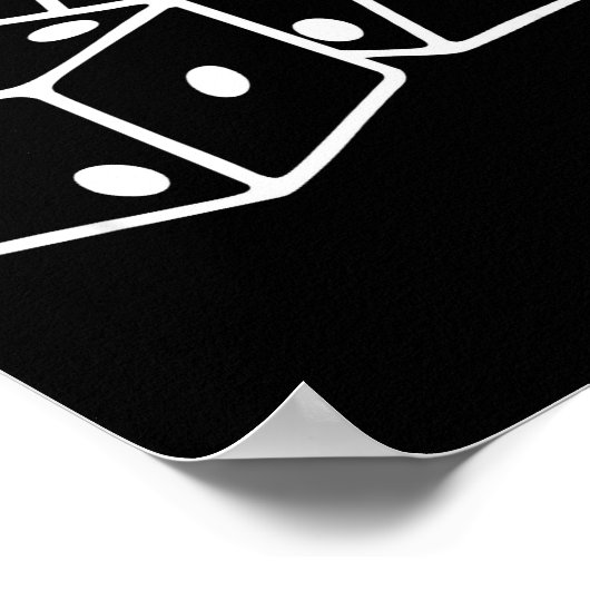 67 Halloween Matching Group Costume Six Seven Dice Poster (Ecke)