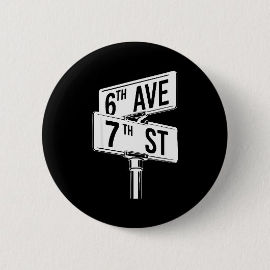 67 Halloween Matching Group Costume Six Seven Stre Button (Vorderseite)