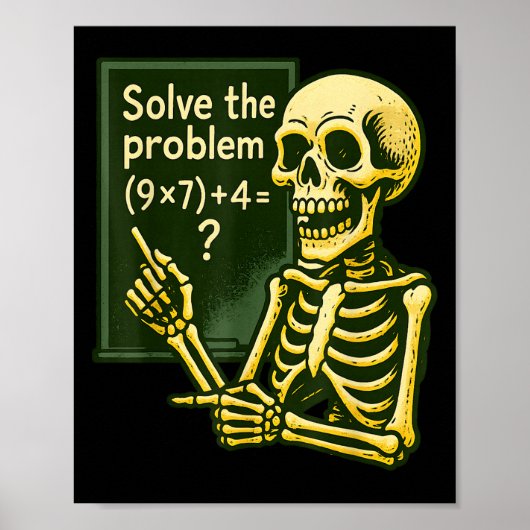67 Halloween Math Funny Six Seven Meme Brainrot Sk Poster (Vorne)