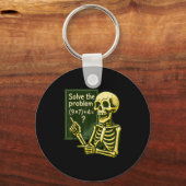 67 Halloween Math Funny Six Sieben Meme Brainrot S Schlüsselanhänger (Vorderseite)