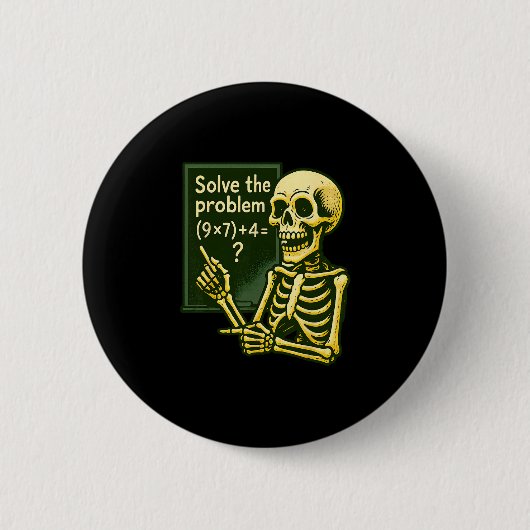 67 Halloween Mathe Lustig Sechs Sieben Meme Brainr Button (Vorderseite)