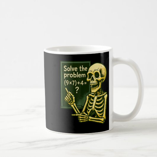 67 Halloween Mathe Lustig Sechs Sieben Meme Brainr Kaffeetasse (Rechts)