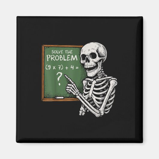67 Halloween Mathe Lustig Sechs Sieben Meme Brainr Magnet (Vorne)