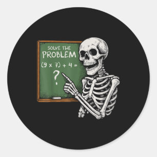 67 Halloween Mathe Lustig Sechs Sieben Meme Brainr Runder Aufkleber