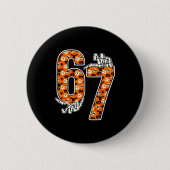 67 Halloween Meme 6 7 Numbers Six Seven Funny Kids Button (Vorderseite)