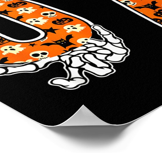 67 Halloween Meme 6 7 Numbers Six Seven Funny Kids Poster (Ecke)