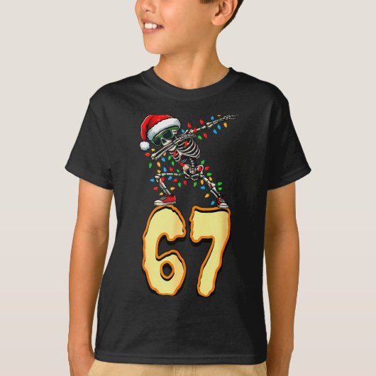 67 Halloween Meme 6 7 Numbers Six Seven Funny Kids T-Shirt (Vorderseite)