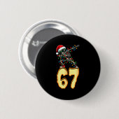 67 Halloween-Meme 6 7 Zahlen Sechs Sieben Lustige  Button (Vorne & Hinten)