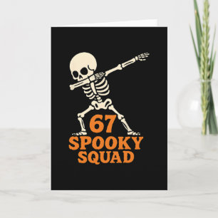 67 Halloween Meme 6 7 Zahlen Sechs Sieben Lustige Karte