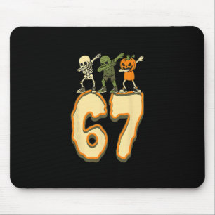 67 Halloween Meme 6 7 Zahlen Sechs Sieben Lustige Mousepad