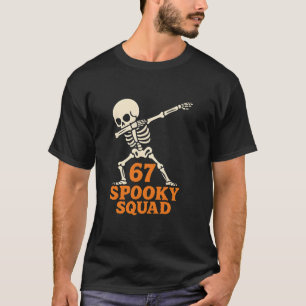 67 Halloween Meme 6 7 Zahlen Sechs Sieben Lustige  T-Shirt