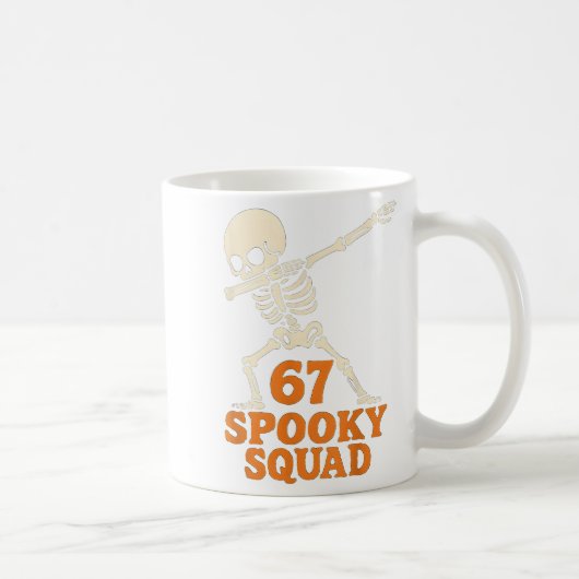 67 Halloween Meme 6 7 Zahlen Six Sieben Funny Kids Kaffeetasse (Rechts)