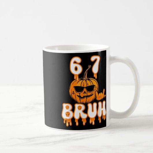 67 Halloween-Meme-Brainrot-Kostüm Kinder 6-7 Sechs Kaffeetasse (Rechts)