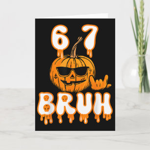 67 Halloween-Meme-Brainrot-Kostüm Kinder 6-7 Sechs Karte