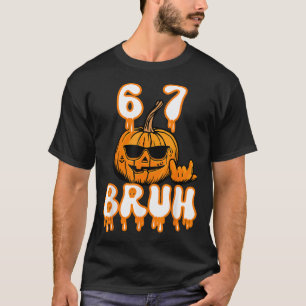 67 Halloween-Meme-Brainrot-Kostüm Kinder 6-7 Sechs T-Shirt