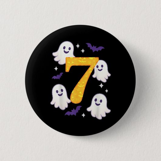 67 Halloween Meme Lustig Six Seven Halloween Kostü Button (Vorderseite)
