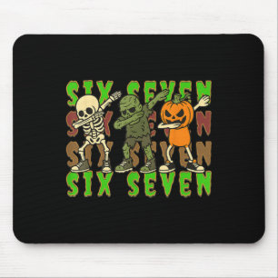 67 Halloween Meme Sechs Sieben Dabbing Skelett Zom Mousepad