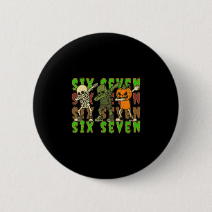 67 Halloween Meme Six Seven Dabbing Skelett Zombie Button