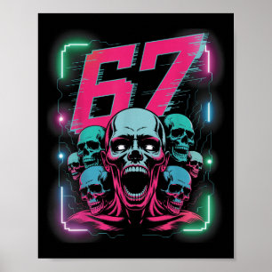 67 Halloween Scp Horror Gesicht Y Kostüm Shirt Hor Poster