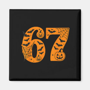 67 Halloween Sechs Sieben Brainrot Meme Jungen Kin Magnet