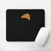 67 Halloween-Skelett Friedenszeichen Lustiges Meme Mousepad (Mit Mouse)