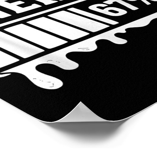 67 Halloween Spooky Energy Brainrot Meme Six Seven Poster (Ecke)