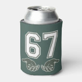 67 Hand Funny Six Seven Meme Generation Alpha Dosenkühler (Kanne Vorderseite)