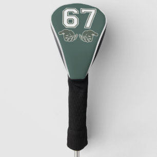 67 Hand Funny Six Seven Meme Generation Alpha Golf Headcover