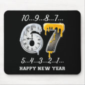67 Happy New Year Six Seven Funny Countdown 2026 B Mousepad (Vorne)