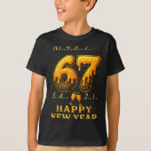 67 Happy New Year Six Seven Funny Countdown 2026 B T-Shirt (Vorderseite)