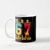 67 Happy New Year Six Seven Funny Countdown 2026 Kaffeetasse (Links)