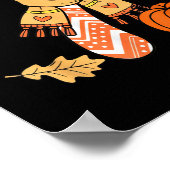 67 Herbst Herbst-Pumpkin-Meme Lustig Sechs Sieben Poster (Ecke)