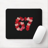 67 Herzen Pullover-Design für Valentinstag Liebe  Mousepad (Mit Mouse)